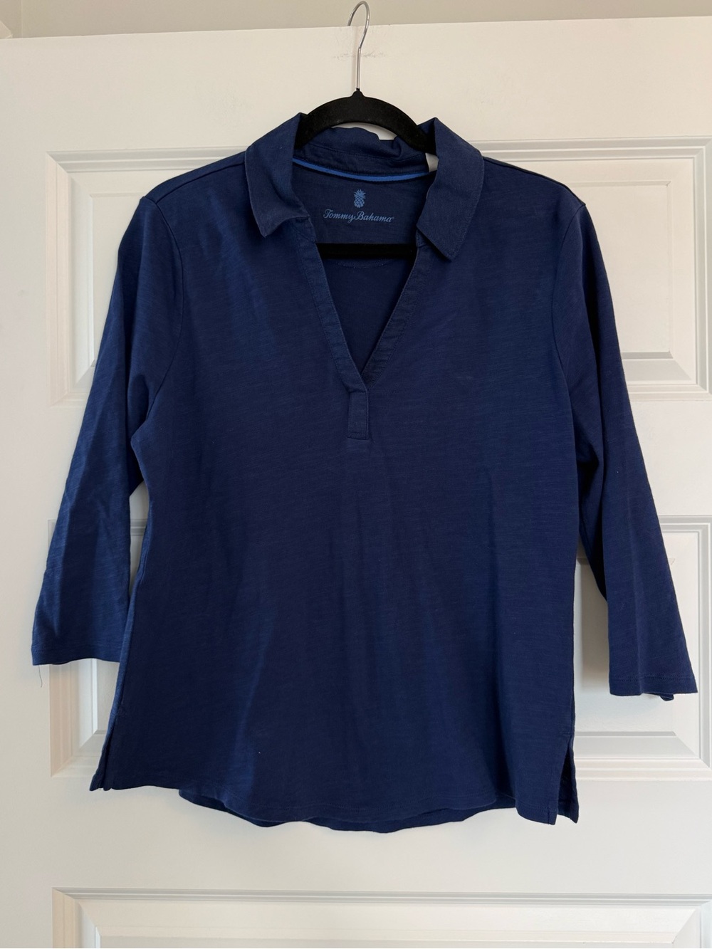 NWT Tommy Bahama Ashby Isles Jersey Johnny Collar 3/4-Sleeve T-Shirt